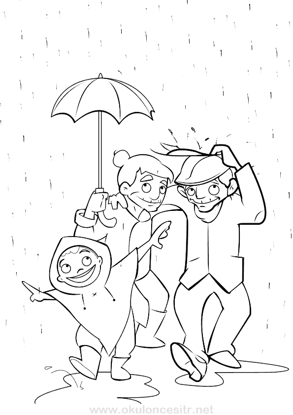 Sonbahar Boyama Sayfası