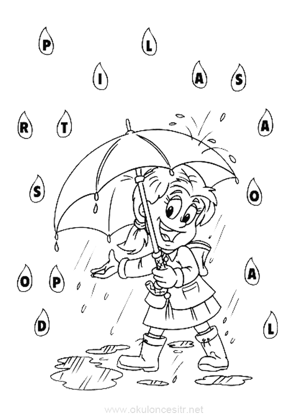 Sonbahar Boyama Sayfası