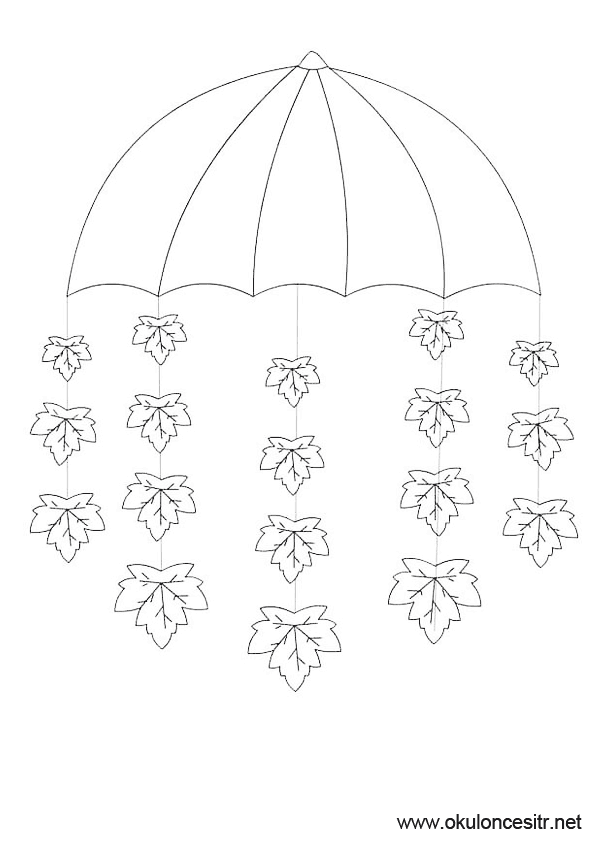 Sonbahar Boyama Sayfası