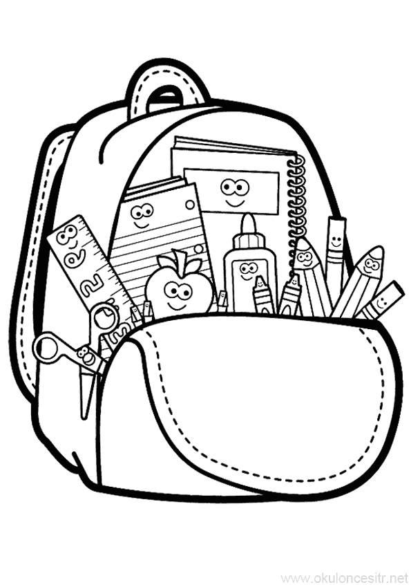 Çanta Boyama Sayfası