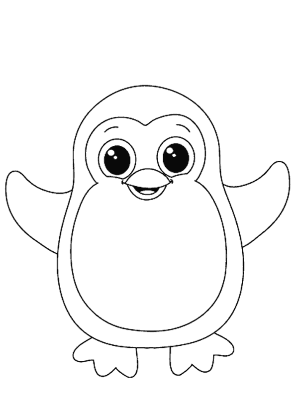 Penguen Boyama Sayfas Penguen Boyama Sayfas