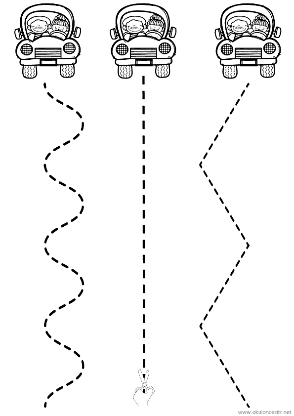 Makas Kesme Çalışması