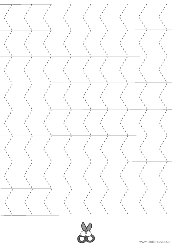 Makas Kesme Çalışması