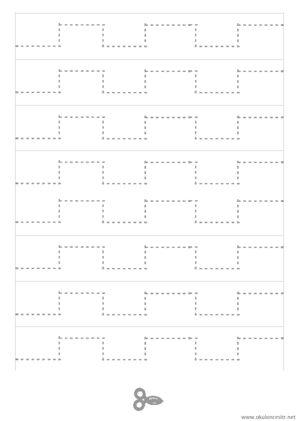 Makas Kesme Çalışması