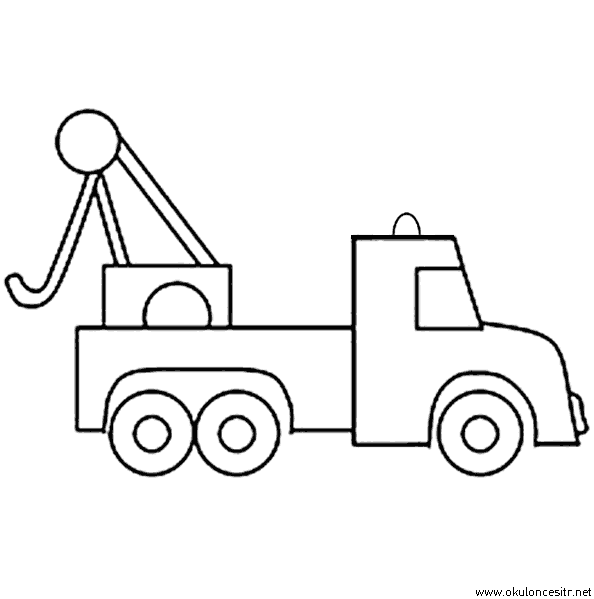 Çekici Boyama Sayfası