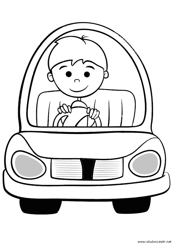 Araba Boyama Sayfası