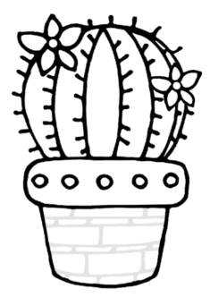 kaktus1-boyama-sayfasi