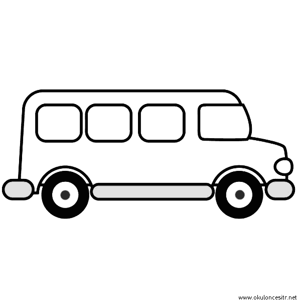 Otobüs Boyama Sayfası