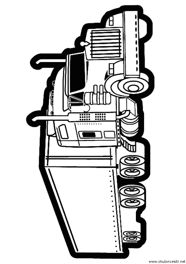 Tır Boyama Sayfası
