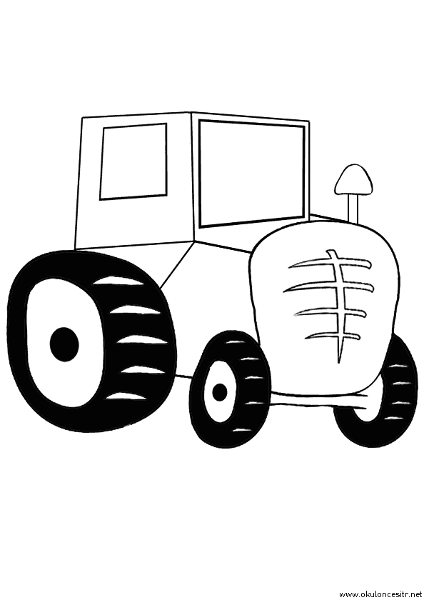Traktör Boyama Sayfası