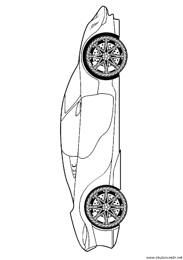 Araba Boyama Sayfası