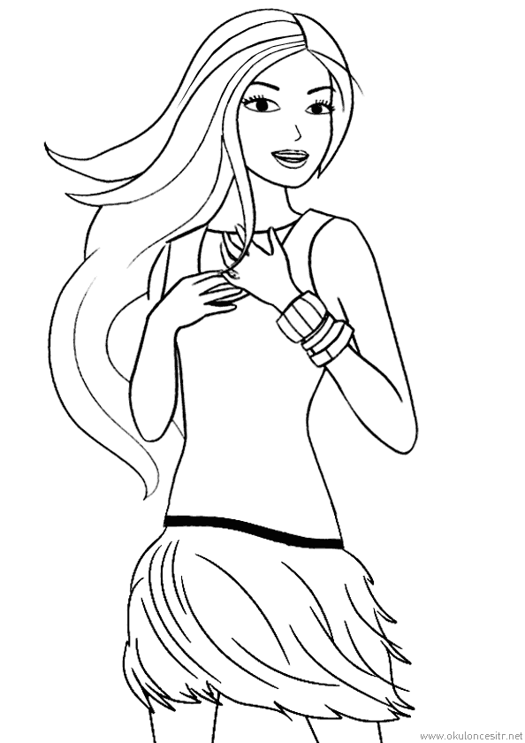 Kız Boyama Sayfası