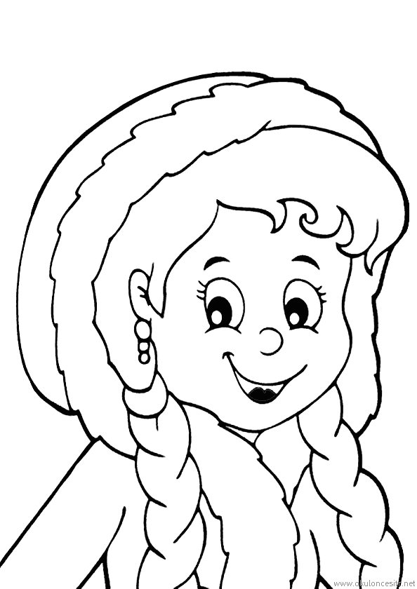 Kız Boyama Sayfası