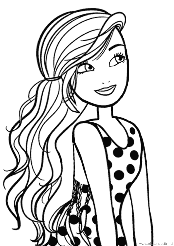 Kız Boyama Sayfası