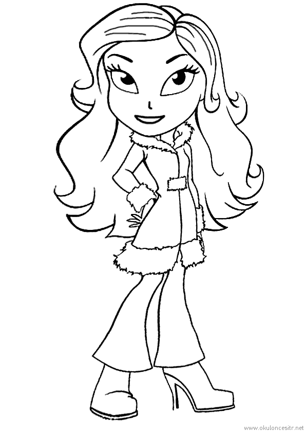 Kız Boyama Sayfası