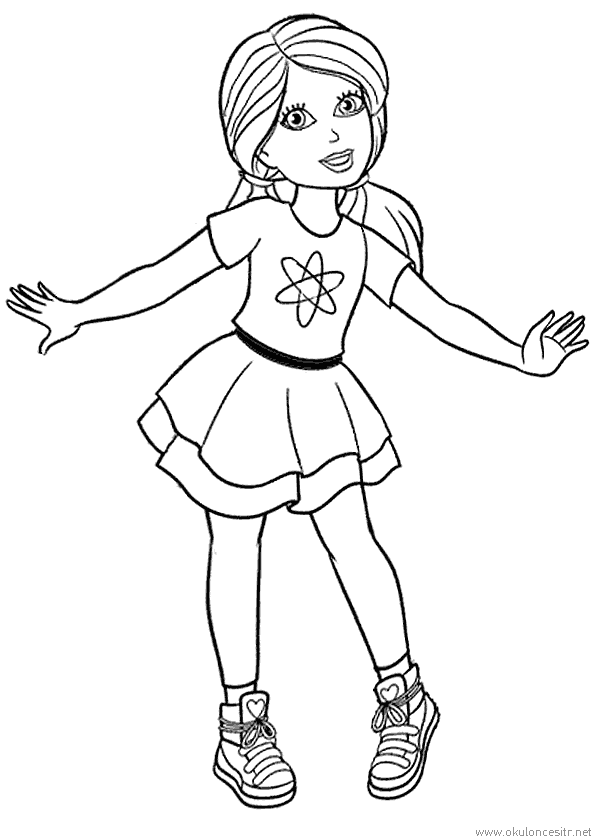 Kız Boyama Sayfası