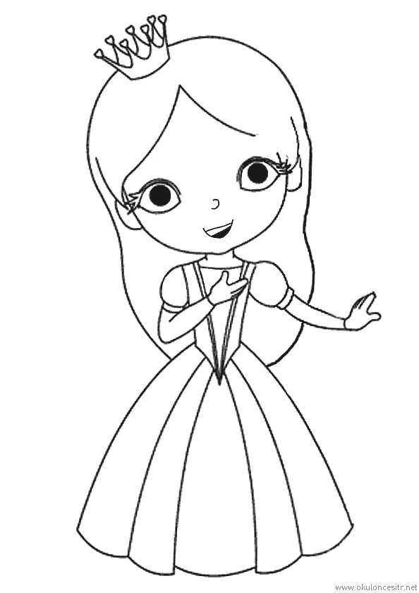 Kız Boyama Sayfası