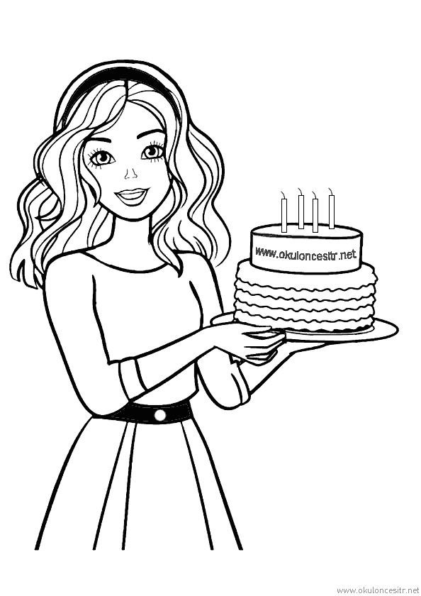 Kız Boyama Sayfası