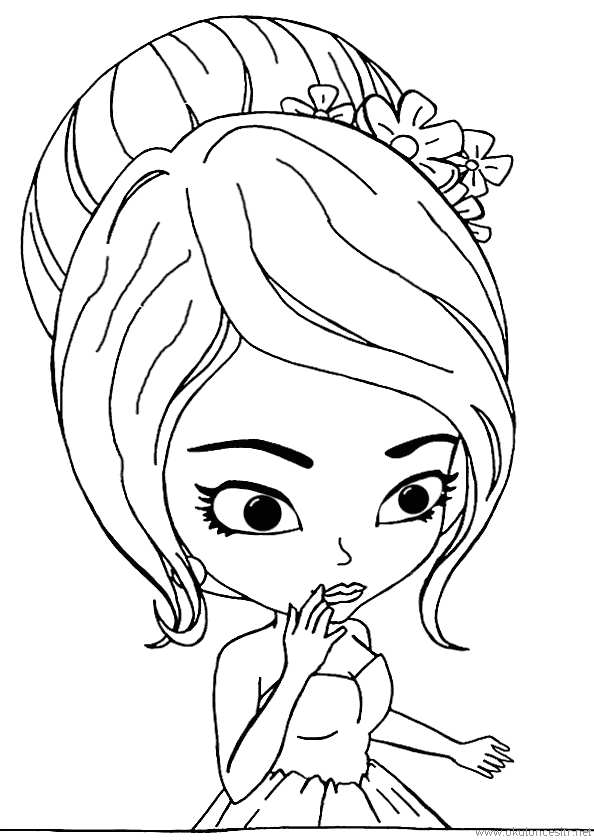 Kız Boyama Sayfası