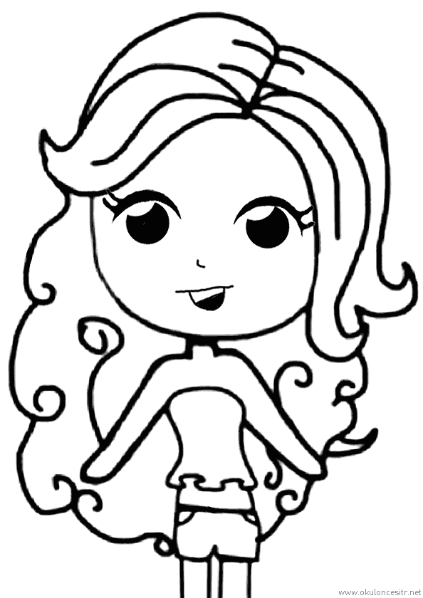 Kız Boyama Sayfası