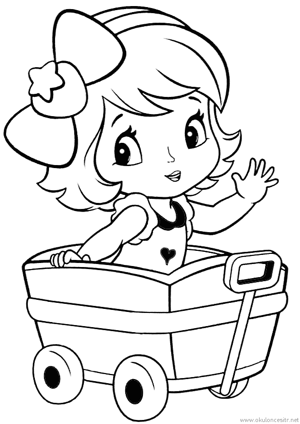 Kız Boyama Sayfası