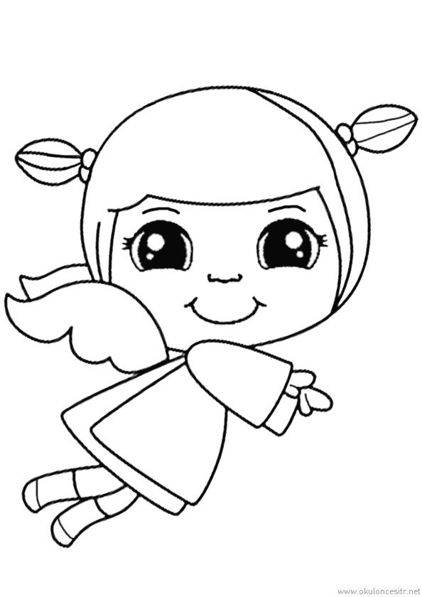 Kız Boyama Sayfası
