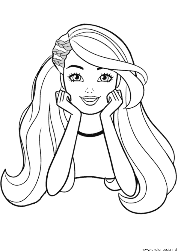 Kız Boyama Sayfası