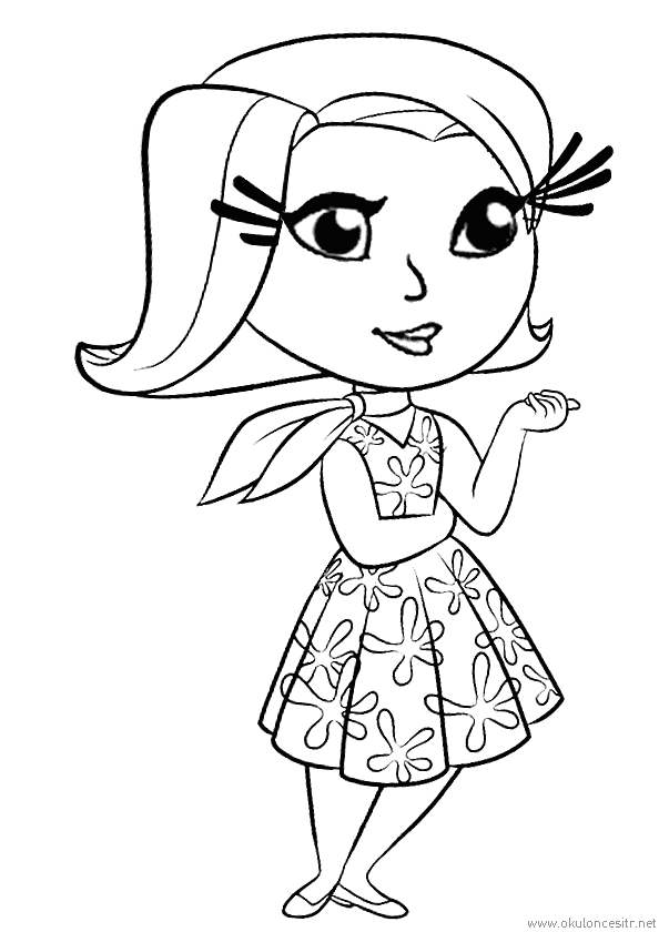 Kız Boyama Sayfası