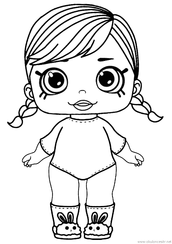 Kız Boyama Sayfası