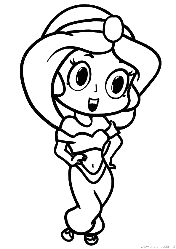 Kız Boyama Sayfası