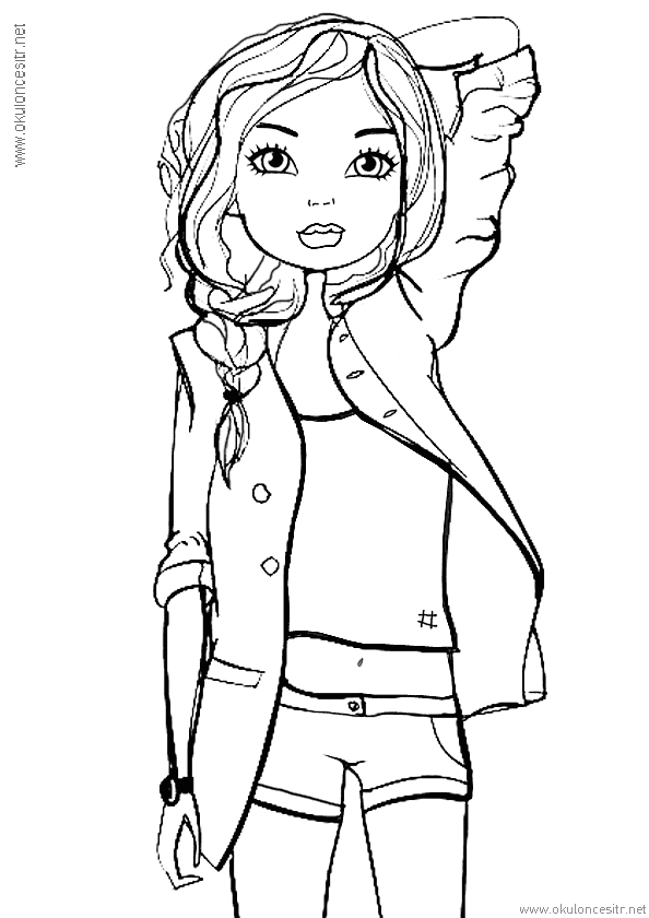 Kız Boyama Sayfası