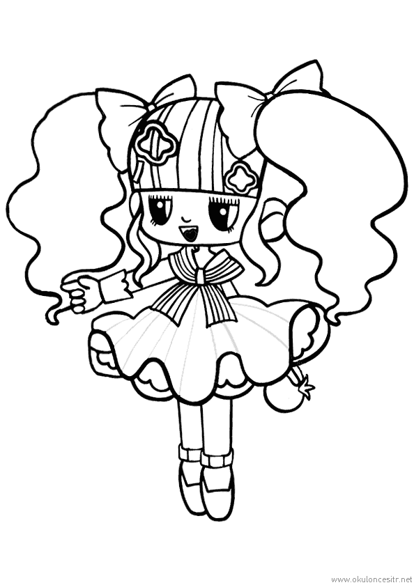 Kız Boyama Sayfası