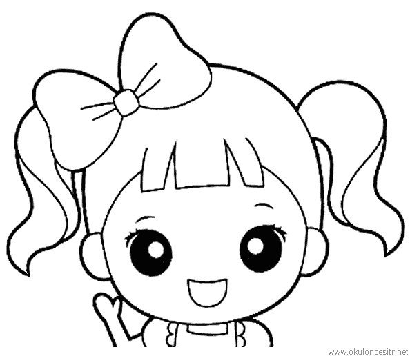 Kız Boyama Sayfası