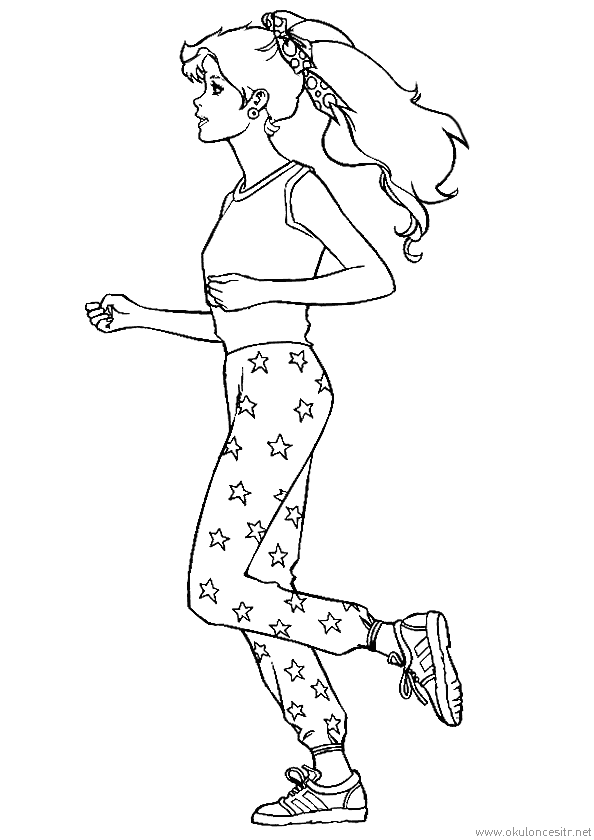 Kız Boyama Sayfası