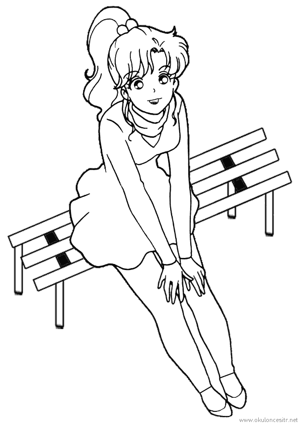 Kız Boyama Sayfası