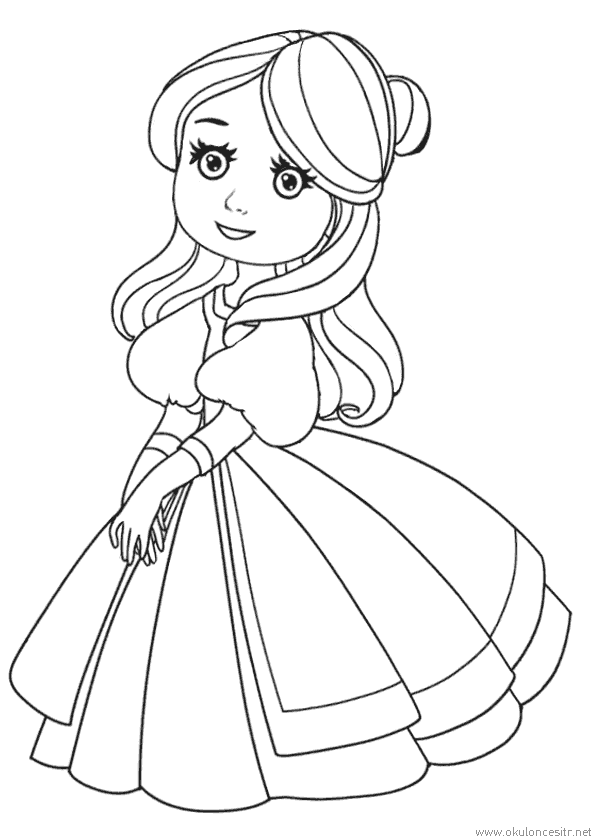 Prenses Boyama Sayfası