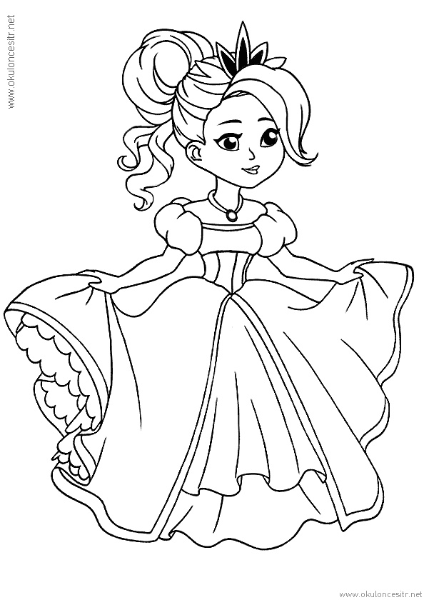 Prenses Boyama Sayfası