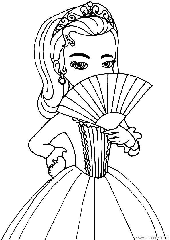 Prenses Boyama Sayfası