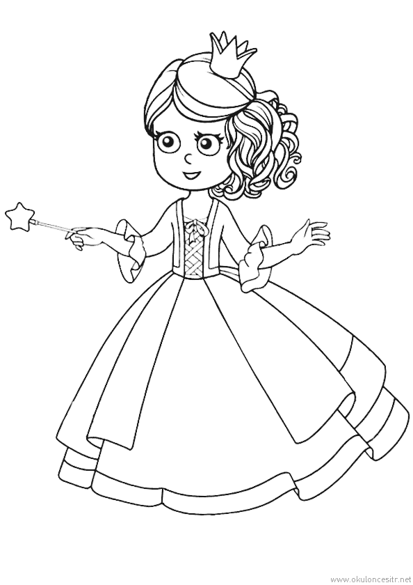 Prenses Boyama Sayfası