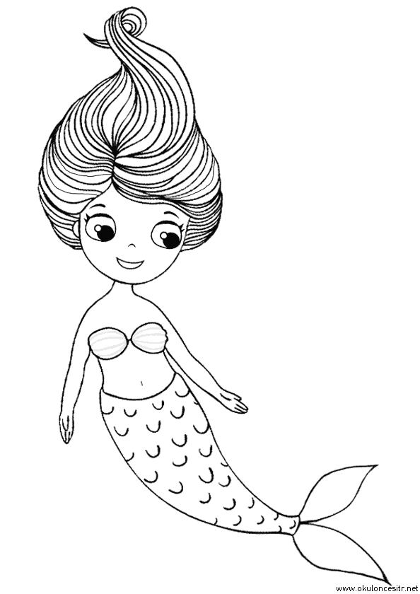 Deniz Kızı Boyama