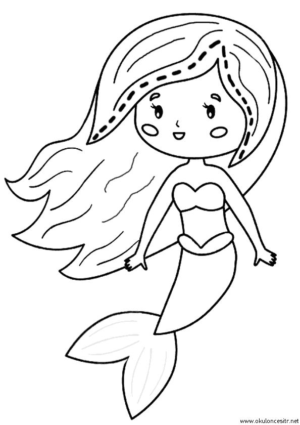 Deniz Kızı Boyama