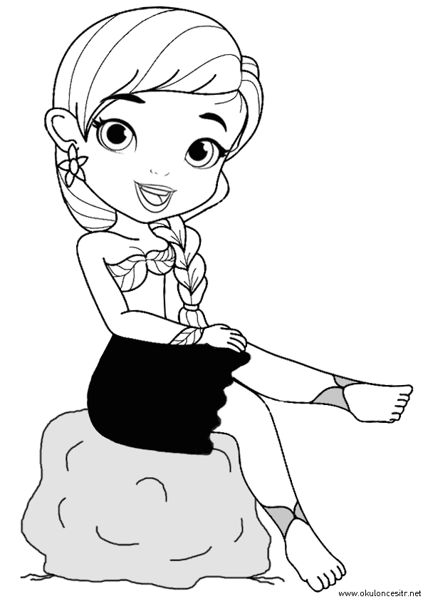 Kız Boyama Sayfası