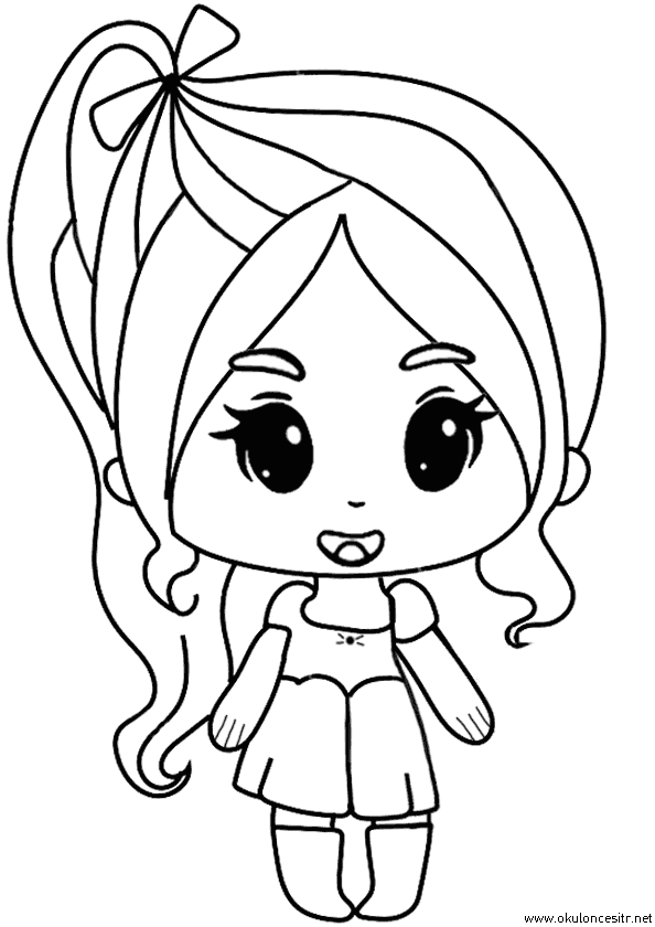 Kız Boyama Sayfası