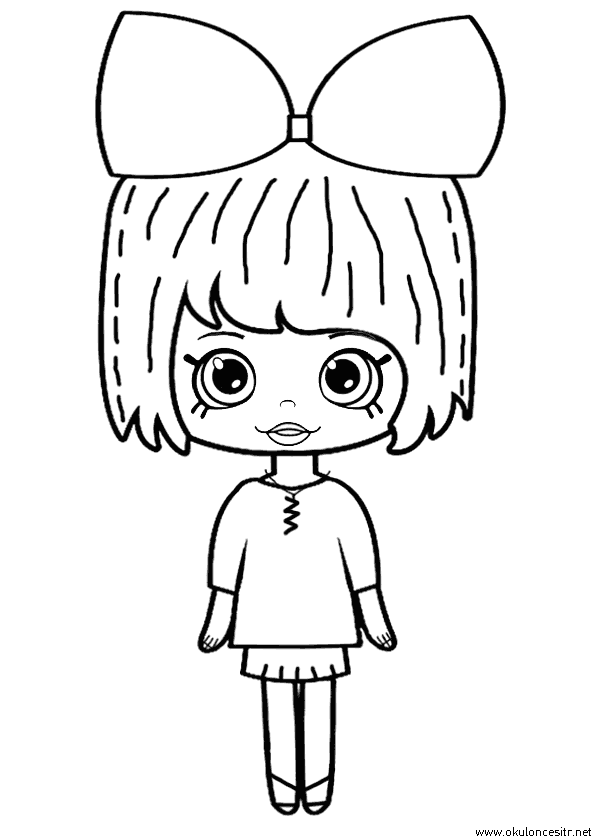 Kız Boyama Sayfası