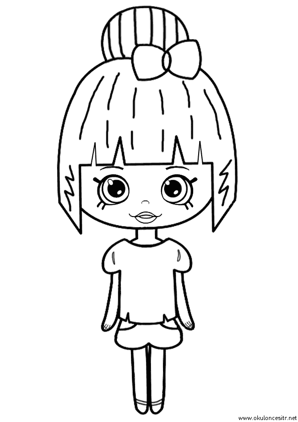 Kız Boyama Sayfası