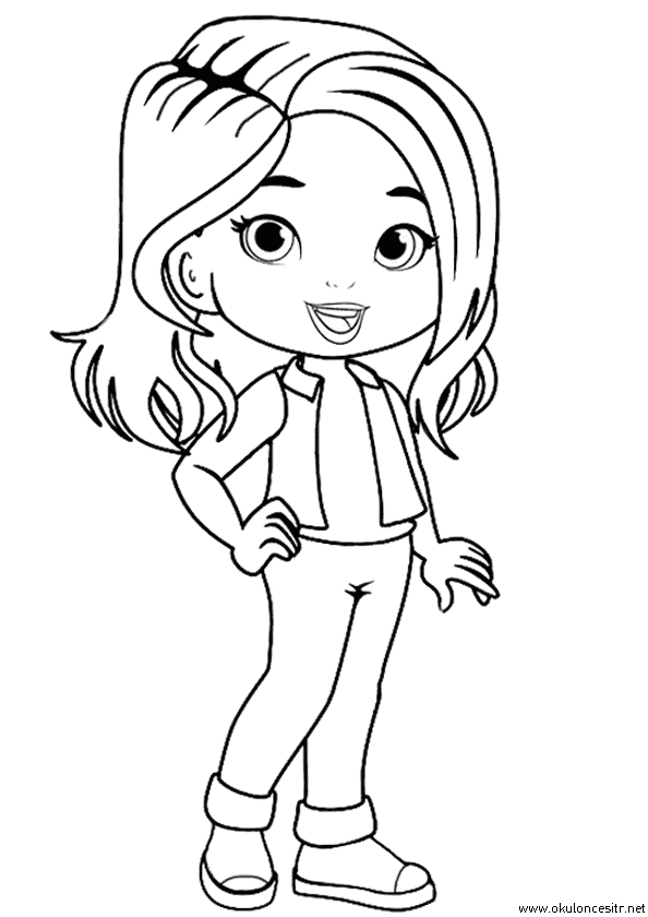 Kız Boyama Sayfası