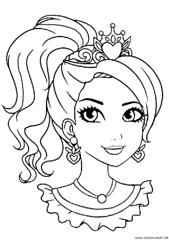 Kız Boyama Sayfası