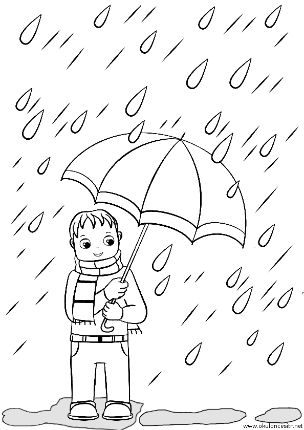 Sonbahar Boyama Sayfası