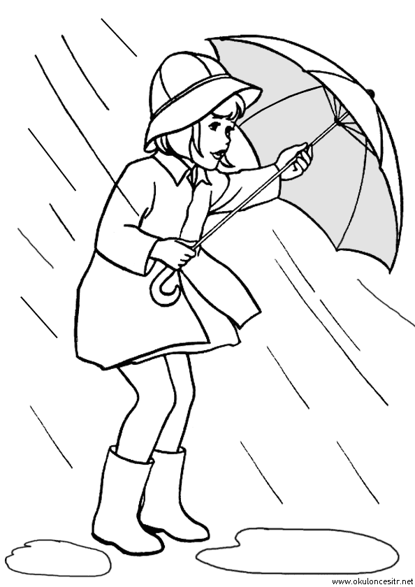 Sonbahar Boyama Sayfası