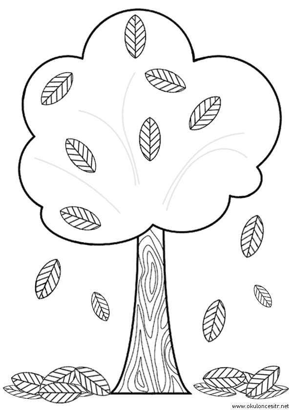 Sonbahar Boyama Sayfası